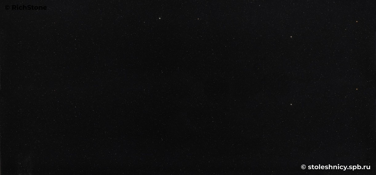 TechniStone Brilliant Black фото поверхности столешницы