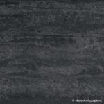 Антрацитовая столешница из кварцевого агломерата под мрамор с мойкой фото