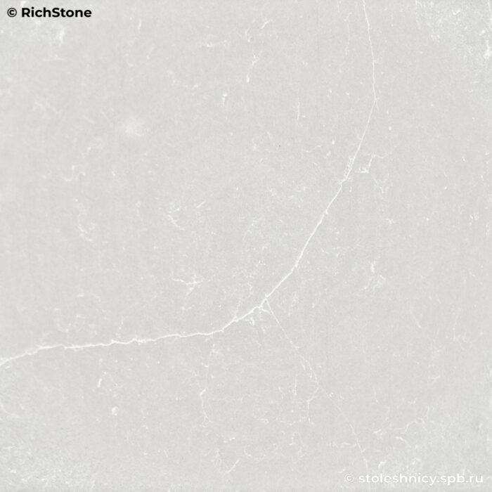 П-образная белая кухонная столешница из кварцевого агломерата фото