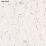 Угловая кухонная столешница из кварца с интегрированной мойкой фото