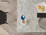 Стол со столешницей из кварцевого агломерата в крапинку фото